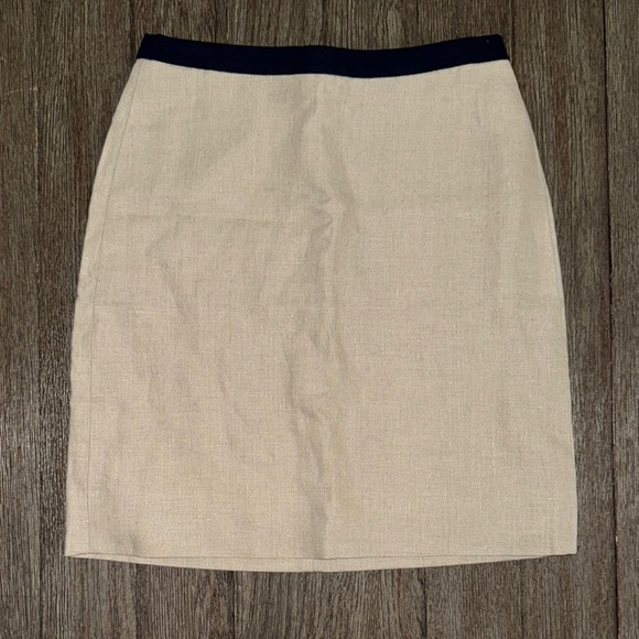 J Crew Linen Skirt - Picture 1 of 8